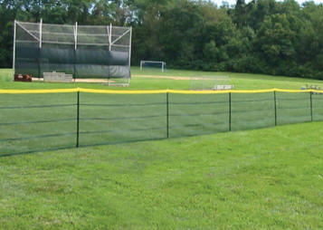 green grand slam portable fence